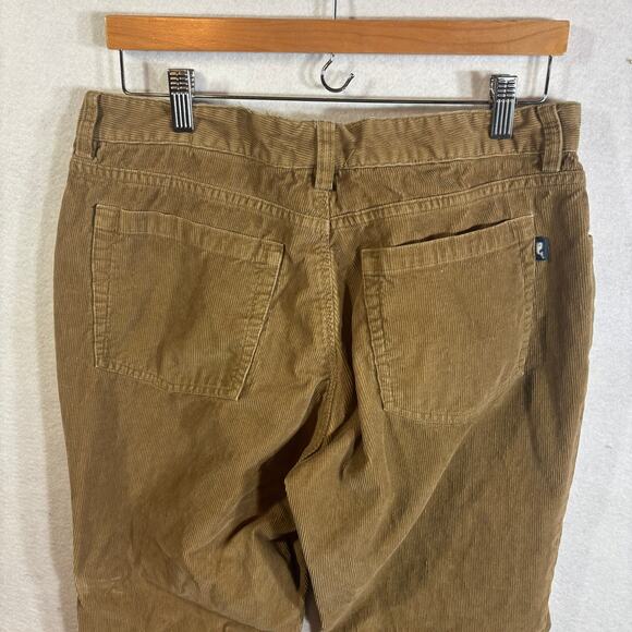 Vineyard Vines Mens 35 x 30 Dark Tan Brown Corduroy Pants  5-Pocket - Picture 2 of 8